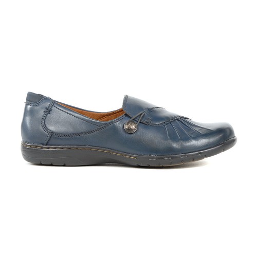 Rockport Cobb Hill Women's Penfield Paulette Navy Leather Slip-Ons CAG01NV
