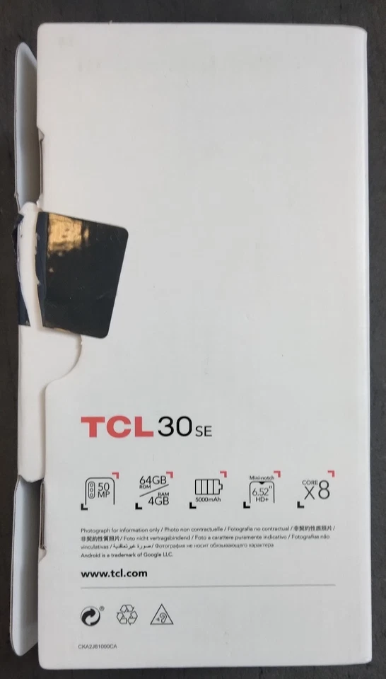 TCL 30 SE Space Grey 64GB/4GB Android Phone Unlocked New Opened - Image 2 of 3