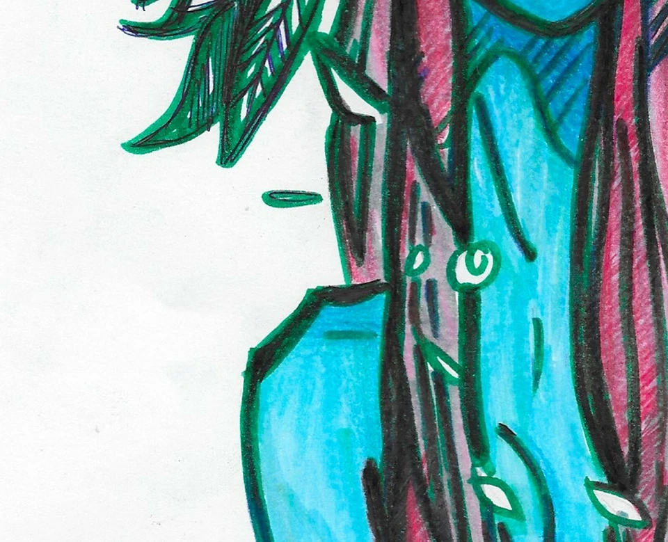 Coachella Nature SoCal Girl 🌺 красочные иллюстрации 5x3 - Изображение 3 из 3