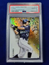 🌟 2022 Topps Pristine Ichiro Suzuki GOLD Refractor #/50 PSA 10 GEM MINT POP 6