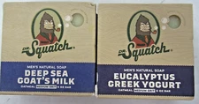 Dr. Squatch Bar Soap Deep Sea Goats Milk & Eucalyptus Greek Yogurt 5oz bars