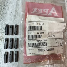 445-2X Apex 1/4'' Slotted Hex Insert Bits - Lot of 9 - Made in USA