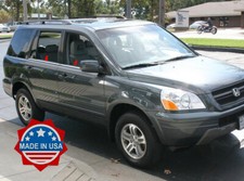 2003-2008 Honda Pilot 4pc Chrome Window Sill Trim Accent Stainless Steel Overlay