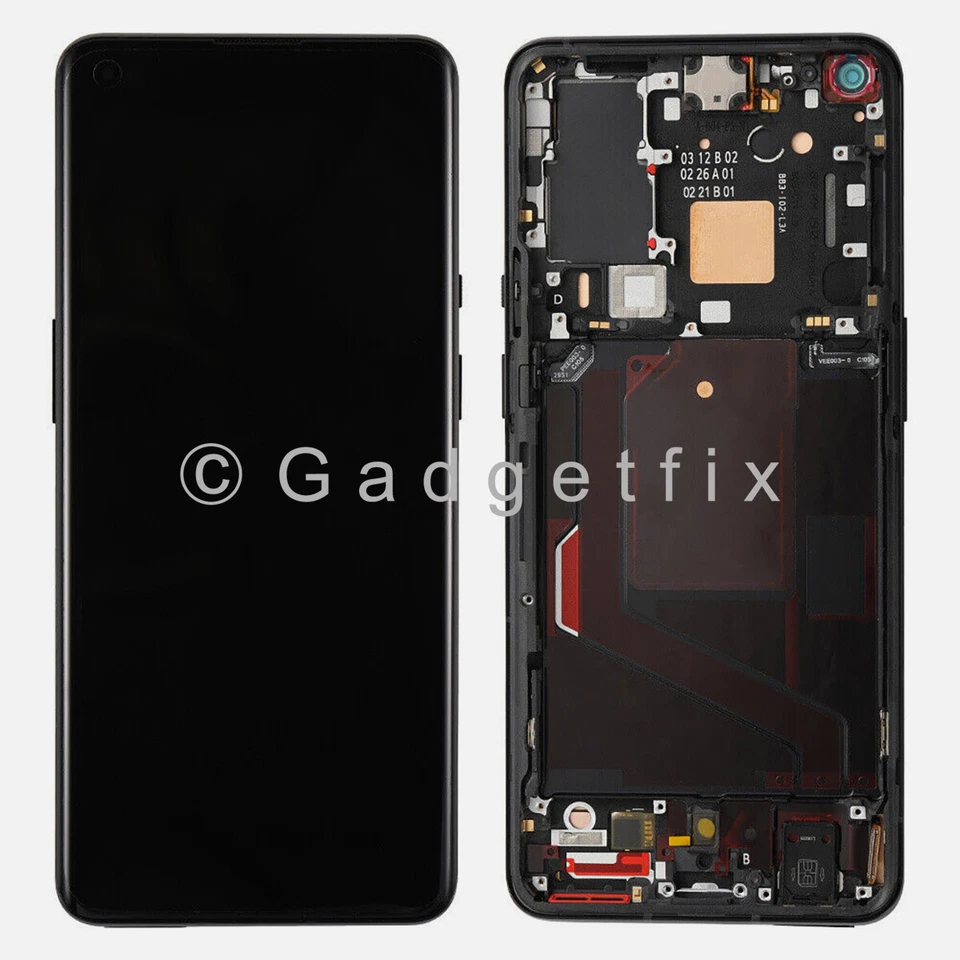 US For Oneplus 9 Pro Amoled Display LCD Touch Screen Digitizer Frame Replacement