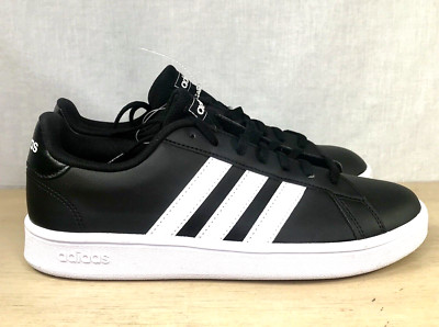 Adidas Shoes Black Men Size 8 Grand Court 2.0 Sneaker GW9196 100% Authentic New