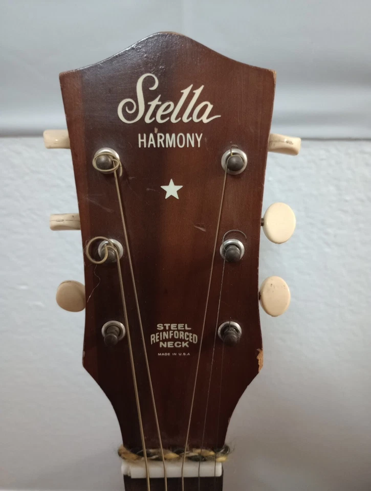 1968 To 1970 Stella Harmony Six String H942 Acoustic Guitar - Image 3 of 4