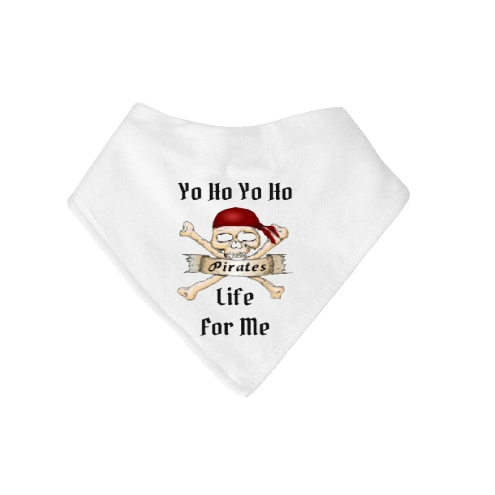 Blanco piratas Baby Bibs y eructo Paños