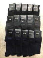 HUGO BOSS Men's Cotton Blended classic socks 2 pairs / US Size 7-9