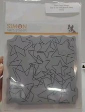 Scrapbooking Stamp Simon Says Stamp Star to Star Background Stamp