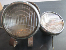 Pair Of Vintage Cm Hall Auxiliary Lights 4 Motorcycle Truck Car  B66