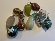 Weihnachtsschmuck, 10 alte Christbaumanhänger, Art Deco, verschiedene Formen!
