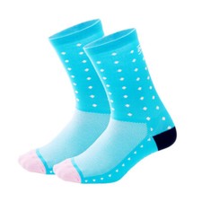 Calcetines de ciclismo de carretera para hombres y mujeres Montar Bicicleta Deportes Calcetines al tobillo XC BMX Azul