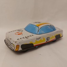 Vintage Hungary Friction Tin Toy Car Taxi