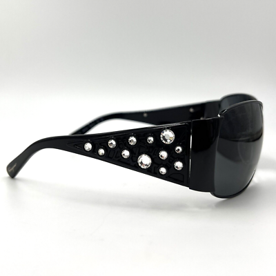 SALVATORE FERRAGAMO 1175-B 555/87 Black Swarovski Crystal  display picture 2