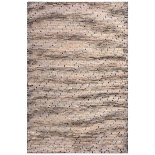 Uttermost Imara 108x144" Coastal Hand Woven Wool Rug in Navy Blue and Natural - Picture 1 of 4