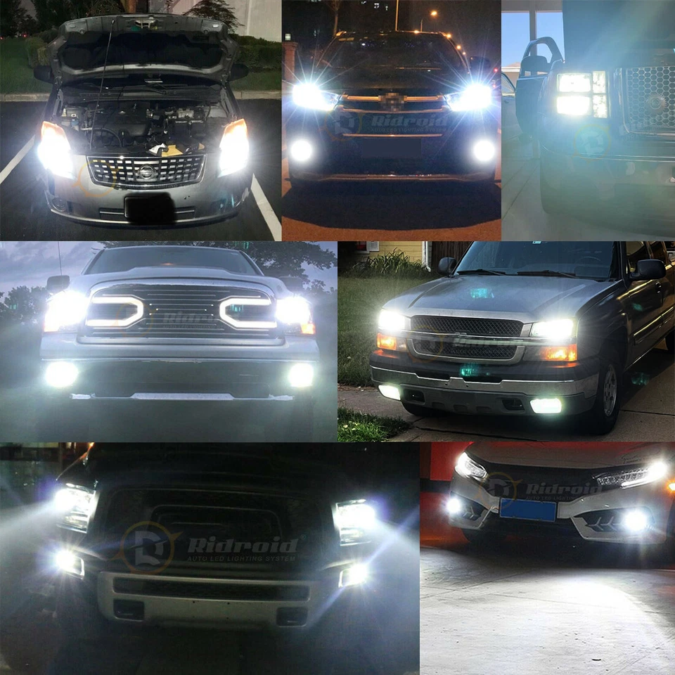 Combo de faros LED + faros antiniebla para Chevy Silverado 1500 2500HD 2007-2015 Foto 4 de 4