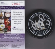 Ryan McDonagh Signed 2017 All-Star Puck w/ JSA COA #V80384 Rangers Lightning