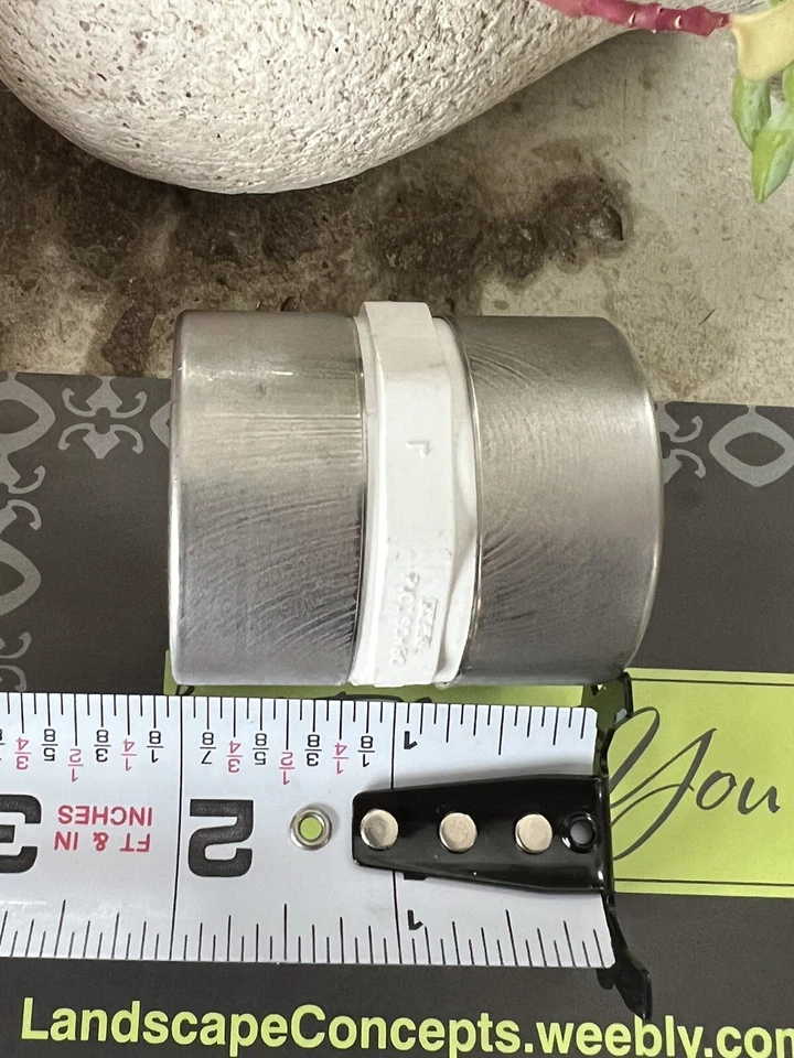 PVC Coupling w Stainless Steel Collar Sch 80 1" FNPT Plumbing Irrigation FXF - Image 4 of 4