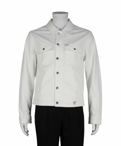 white denim jacket guess