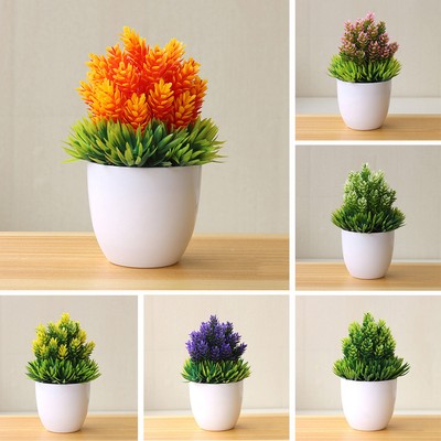 New Artificial Flowers Small Bonsai Fake Plant Flower Home Office