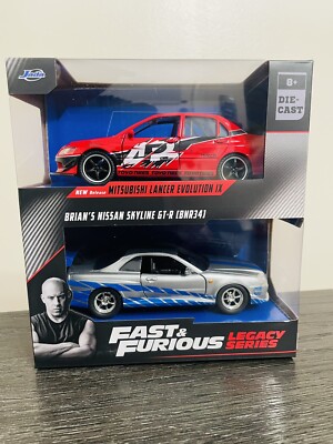 NEW 2023 Jada Fast & Furious Legacy Series Nissan Skyline & LANCER