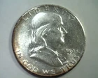 1949-S FRANKLIN HALF DOLLAR ABOUT UNCIRCULATED AU NICE ORIGINAL COIN BOBS COINS