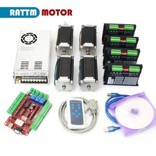 【FR】 4 Axis USB CNC Controller 2.8N.m Nema23  Stepper Motor Driver Kit 112mm 3A