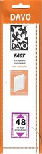 DAVO EASY Self-Adhesive Mounts CLEAR 215 x 48 Package of 18