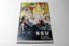 NSU Poster Plakat Motorräder und Fahrräder Reproduktion/Nachdruck auf Karton