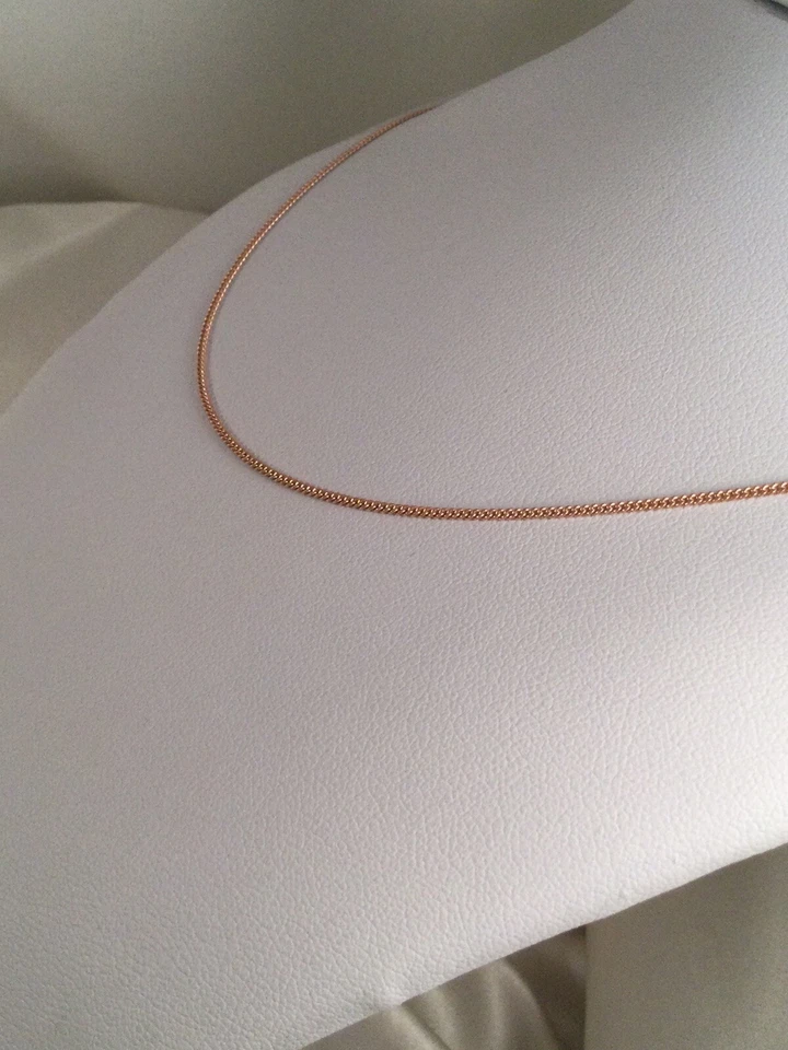 Joyería Vintage Collar Cadena Oro Antiguo Deco Vestido Joyería 50 cm Largo Foto 3 de 4