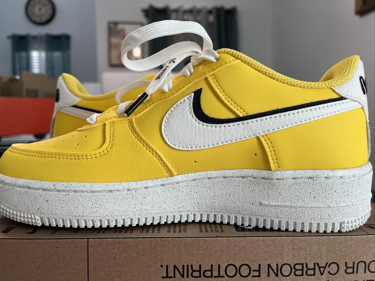  Nike Big Kid's Air Force 1 LV8 Tour Yellow/Sail-Black (DQ0359  700) - 3.5 : Clothing, Shoes & Jewelry