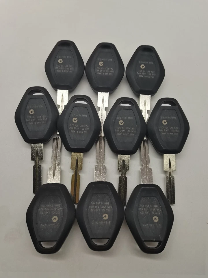 Carcasa de llave 10 piezas para BMW X3 X5 M3 325Ci 325i 325xi 330Ci 330xi 525i 645Ci LX8FZV Foto 2 de 3