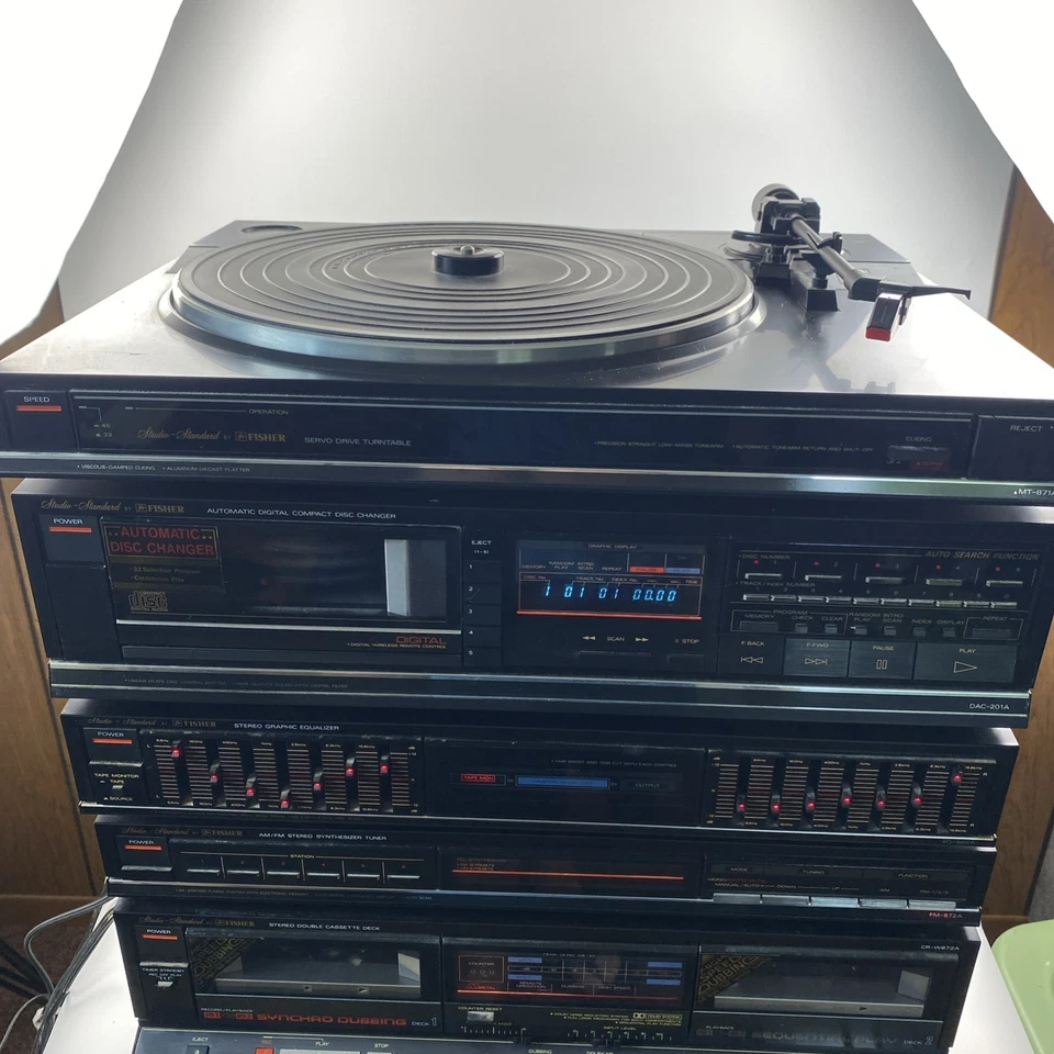 Vintage Fisher Studio Standard Stereo System W/2 Speakers See description 1987 - Image 2 of 4