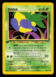Pokemon TCG Neo Genesis Oddish 68/111 1st Edition Common
