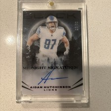 2025 Panini Black Aidan Hutchinson Midnight Signatures On Card Auto /99