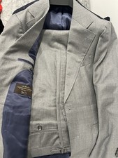Suitsupply Havana Light Gray Wide Lapel Suit 38R