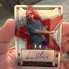 2025 Panini Impeccable LIV Lucas Herbert Stainless Stars Auto /54 #SS-LH Ripper