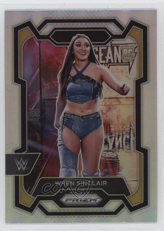 2024 Panini Prizm WWE Silver Prizm Wren Sinclair #195 Rookie RC 00f3