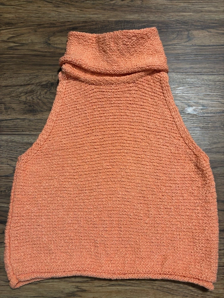 Suéter regata By Together gola alta coral 100% algodão tamanho médio - Imagem 3 de 4