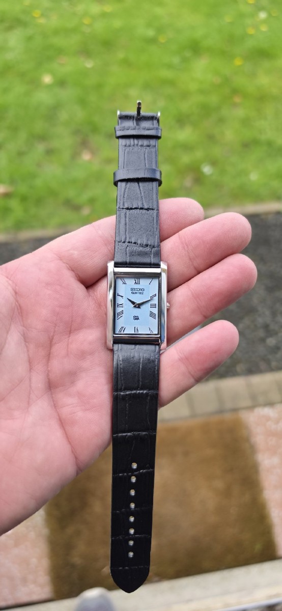 Seiko Tank Slim GL22 Quartz Tiffany-Blue Ice Dial | eBay