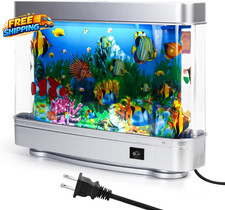 Fake Fish Tank Baby Aquarium Artificial Fish Lamp with Moving Tropical Fish