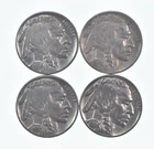 Buffalo Nickels Sharp Horn XF/AU - 1936 1936 1937 1936 Lot Collection *343