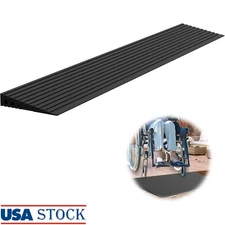 Rubber Curb Ramp Non-Slip Wheelchair Access Threshold Ramp 2000 lbs Capacity New
