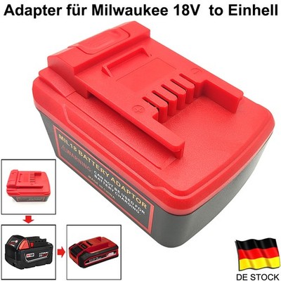 Adapter für Milwaukee M18 Akku auf für Einhell Power X-Change 18VElektrowerkzeug