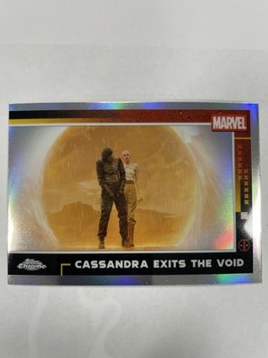 2025 Topps Chrome Deadpool Cassandra Exits The Void REFRACTOR #91