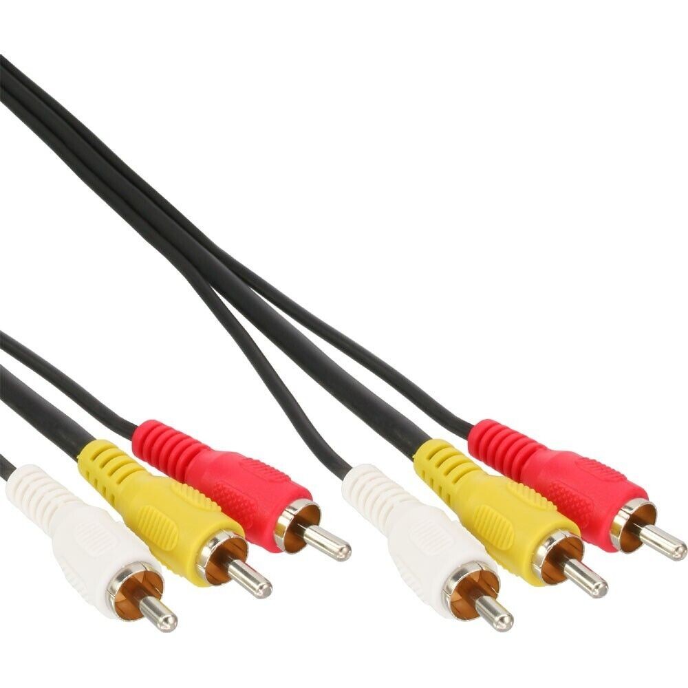 InLine Cavo Audio/Video 3x RCA maschio / maschio, 0,5m
