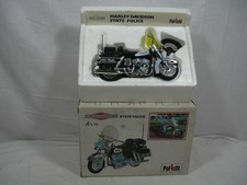 POLISTIL 1/15 '70 MOTO MOTORCYCLE HARLEY DAVIDSON STATE POLICE W/BOX