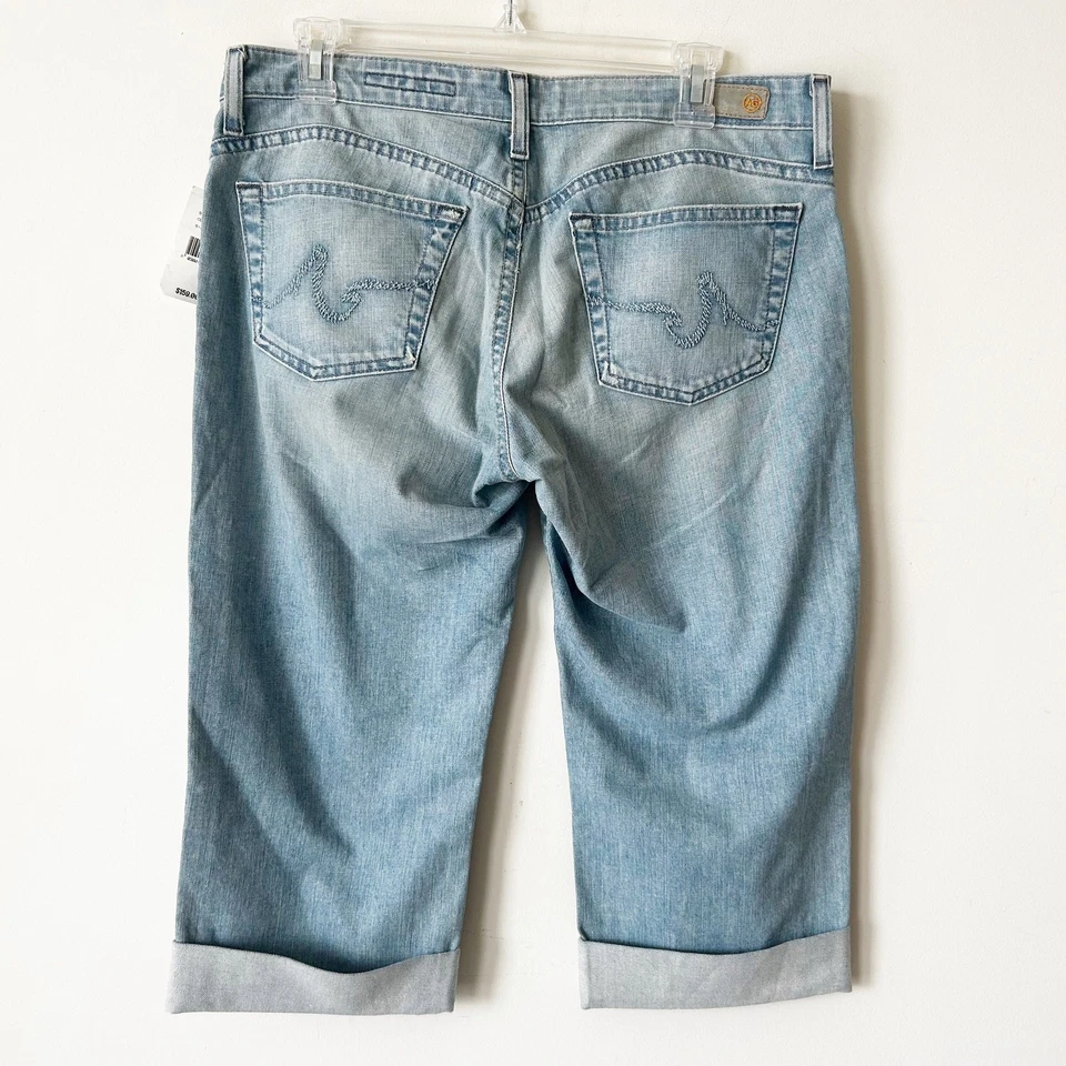Pantalones Cortos de Jean Adriano Goldschmeid Liberty Nuevos con Etiquetas Talla 32 Y2K Puños Hechos en EE. UU. Foto 2 de 4