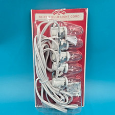 5-Bulb C7 C-7 10 Foot Light Cord - Brand New - Perfect for Villages, Blow Molds