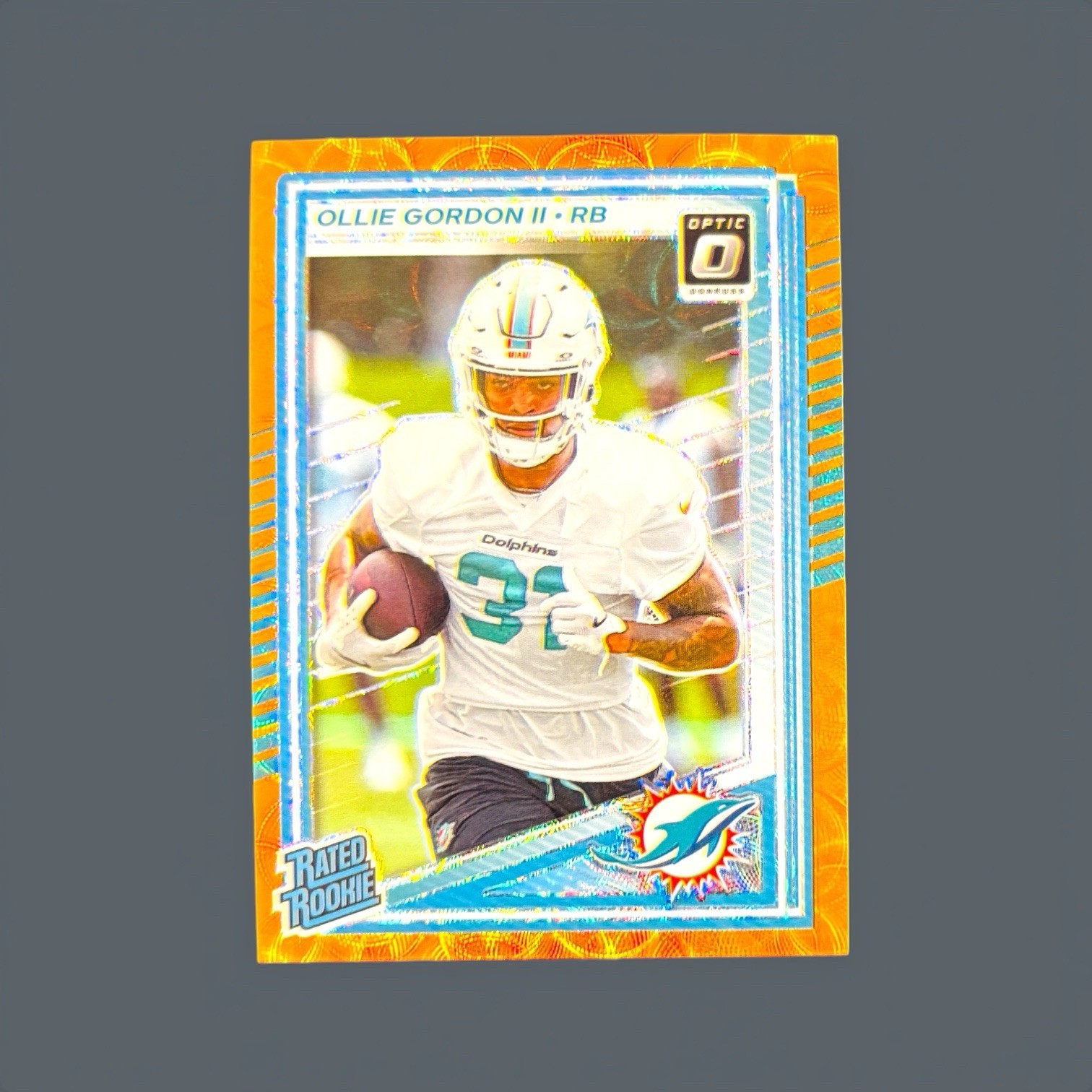 2025 Donruss Optic 218 Ollie Gordon II Rated Rookie Orange Scope #/79 SSP RC